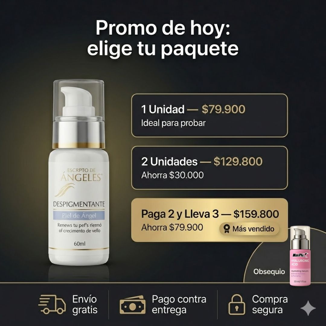 Despigmentante Piel de Ángel + Serum Acido Hialuronico