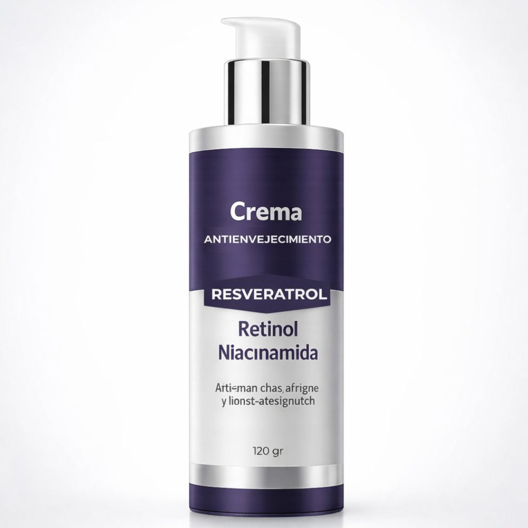 Crema Antiedad Dermatológica (Resveratrol - Retinol - Nicinamida)