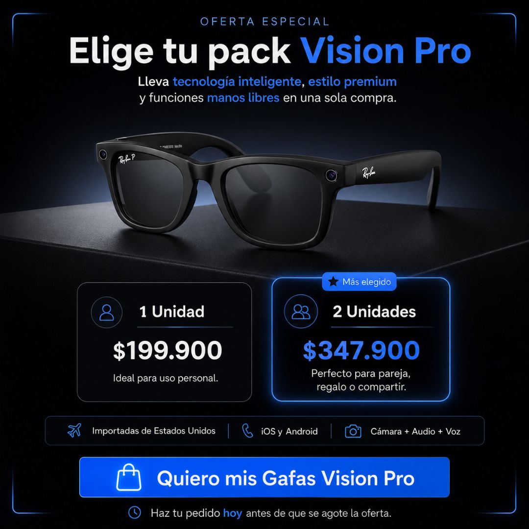 Gafas Rayban con Cámara 4K - IA - Bluethoot