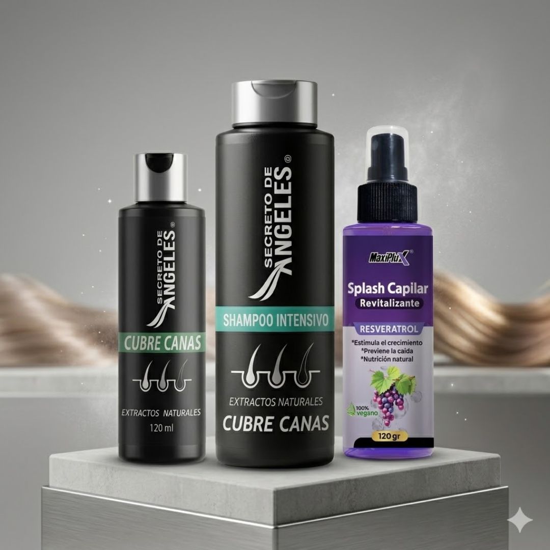 Shampoo Cubrecanas Secreto de Ángeles + Obsequio (100% Original)