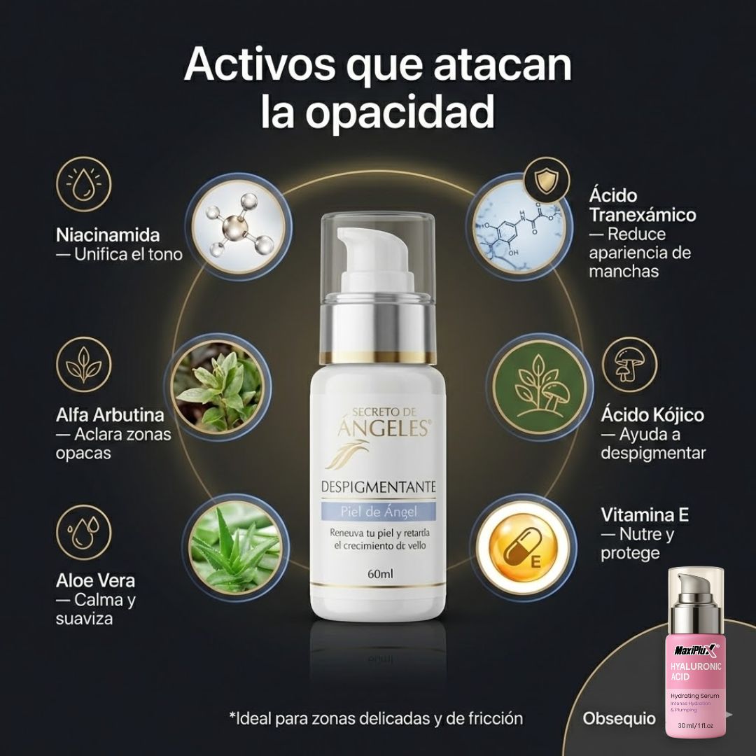 Despigmentante Piel de Ángel + Serum Acido Hialuronico