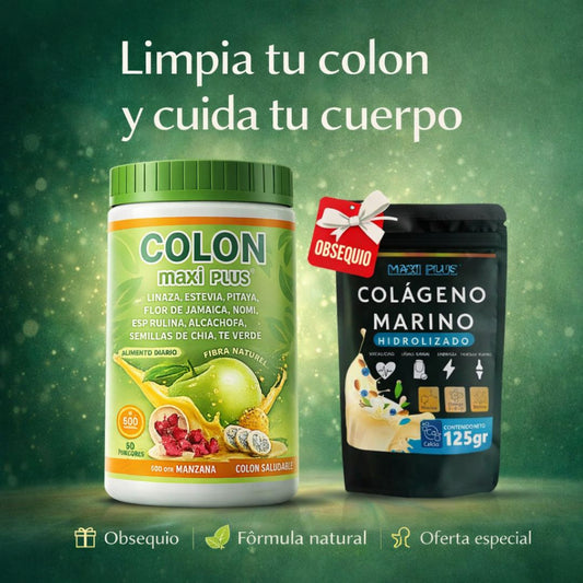 Colon MaxiPlus 600 Gramos + Obsequio Colágeno Marino