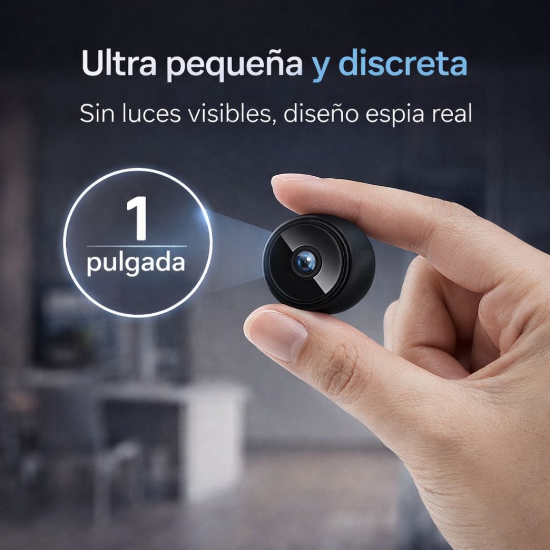 Mini Cámara Espía WiFi HD – Monitoreo Discreto 24/7 desde tu Celular - PAGA 1 LLEVA 2 CAMARAS
