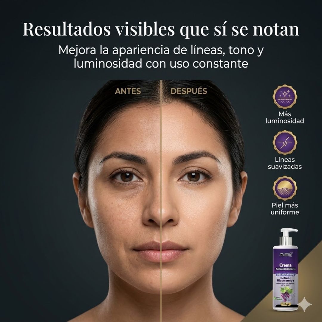 Crema Antiedad Resveratrol Maxiplus con Retinol
