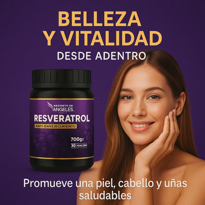 Resveratrol Antiedad 700 Gramos + Colágeno Marino Obsequio