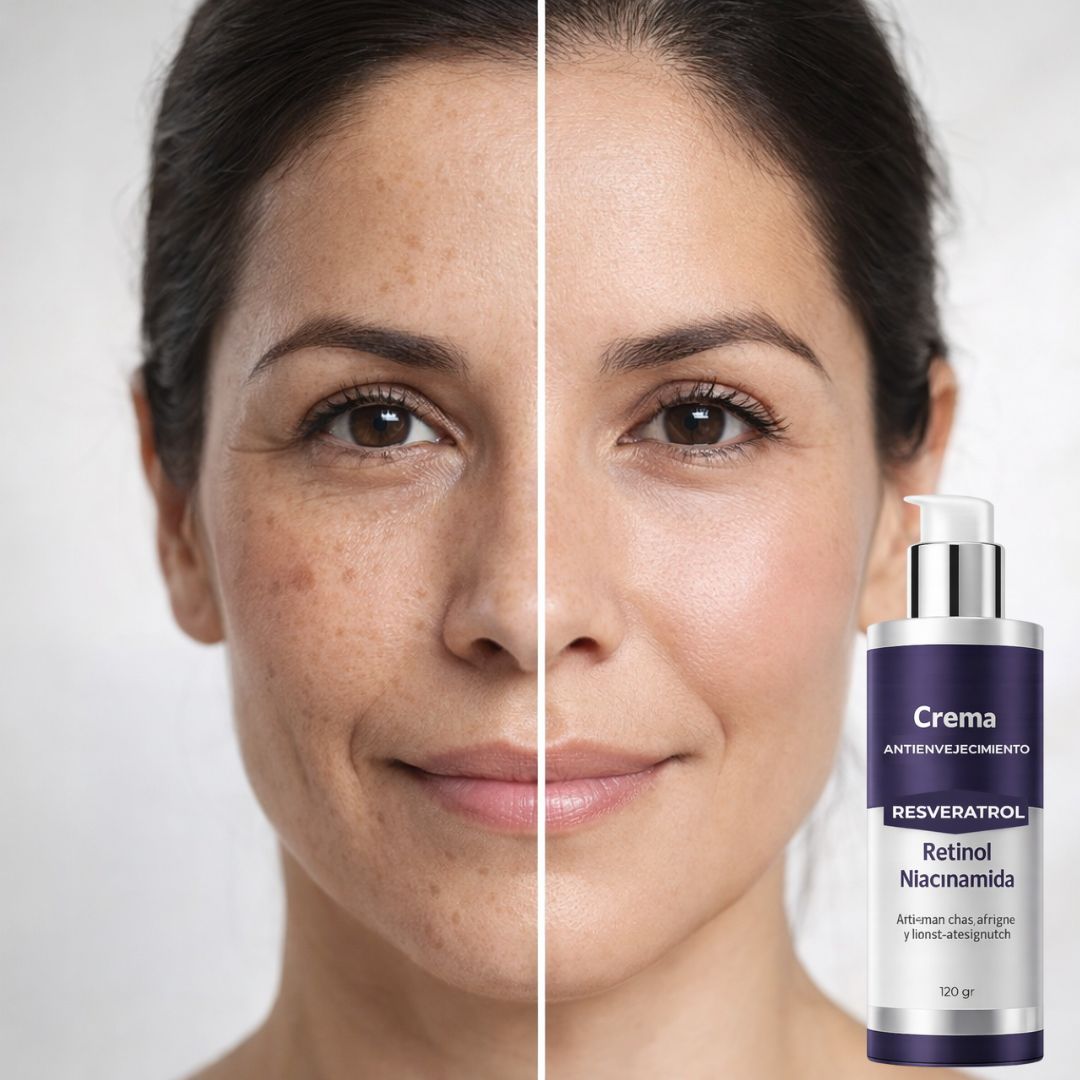 Crema Antiedad Dermatológica (Resveratrol - Retinol - Nicinamida)