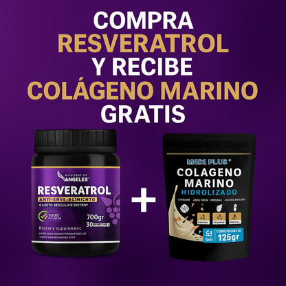 Resveratrol Antiedad 700 Gramos + Colágeno Marino Obsequio