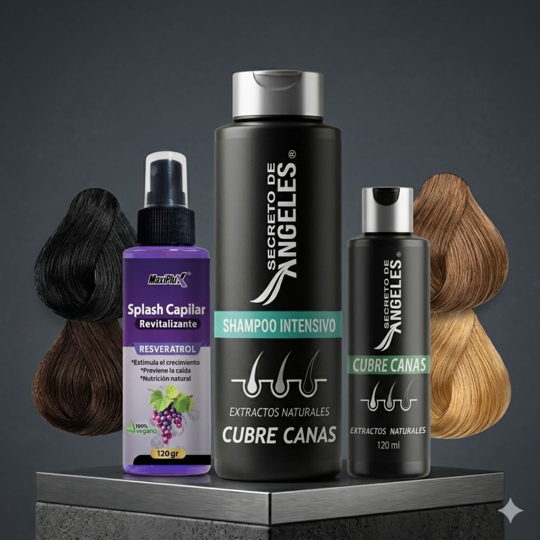 Shampoo Cubrecanas Secreto de Ángeles + Obsequio (100% Original)