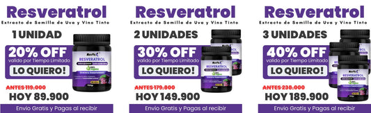 RESVERATROL X 700GR + OBSEQUIO COLAGENO