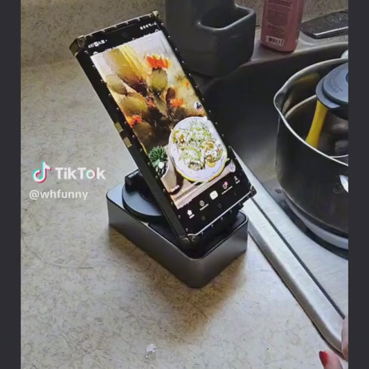 Soporte Amplificador y Cargador de Celular con Luz RGB